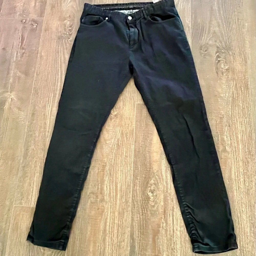 Zara Men's Dark Black Skinny Jeans